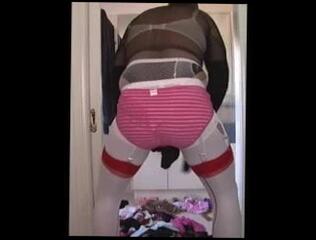 Video 118683801: crossdresser masturbation, gay crossdresser, amateur crossdresser, heels crossdresser, pantyhose, jerking, cock