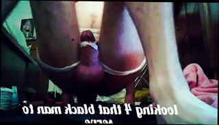 Video 731285945: sissy riding big dildo, sissy solo