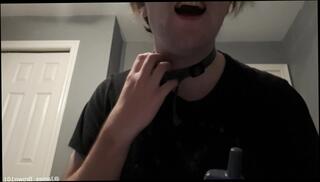 Watch the video about Male Sub Uses a Shock Collar for Self