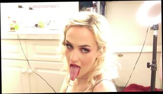 Watch the video about Pretty Face Long Tongue