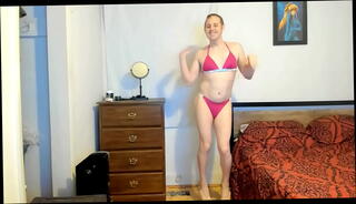 Video 1597252405: sissy bikini, sissy thong, bikini dance, boy friend