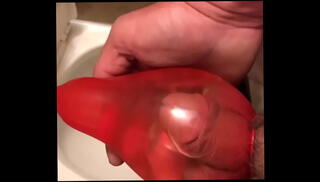 Video 698246965: condom piss