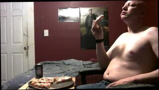 Video 823776703: chubby submissive, chubby male solo, amateur solo play, chubby belly play, eating chubby, chubby stuffing