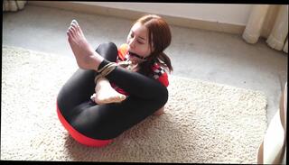 Video 1583489754: bdsm bondage fetish, fetish bdsm asian, solo bondage, roped asian, red head bondage, tight rope, asian solo female, bondage hd