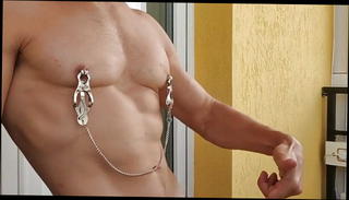 Video 1572023931: bdsm nipple clamps, feet fetish handjob, gay feet fetish, bdsm fetish plays, nipple clamps masturbation, feet jerks cock, toy fetish cock, muscle gay fetish, hunk feet, clamped tight, russian feet, feet hd, muscular hunk jerks