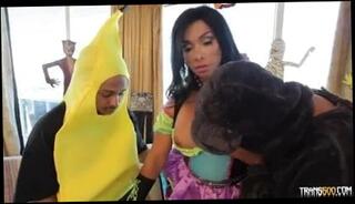 Video 125321101: shemale fucks guy threesome, big cock shemale threesome, ladyboy threesome, trans threesome, threesome porn, beautiful threesome