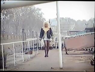 Video 351822304: vintage british softcore, vintage strip, vintage striptease, vintage dance, vintage blonde, stripping jeans, stripping tight
