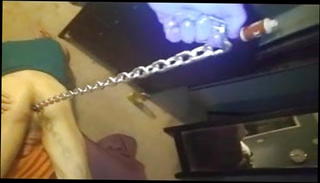 Video 1411489001: chains anal, chain sex, gay chain, ass foot, friend foot, gay anal sex toy, gay couple anal sex, amateur couple anal sex