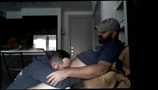 Video 1098980701: hot amateur gay couple, amateur couple blowjob, amateur gay daddy, daddy bear blowjob, gay step daddy, gay dads, bearded step daddy