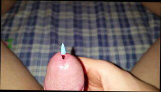 Video 339853685: boy solo play, insertion solo, urethra insertion