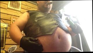 Video 1048829703: solo gay amateur, gay bear solo, solo gay male, male belly inflation, fat inflation, solo leather, gay cigar