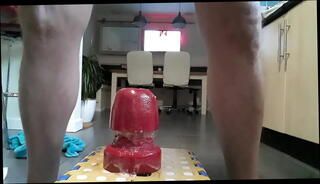 Video 847086815: butt plug solo, amateur butt plug, gay butt plug, gay boy solo, red butt plug