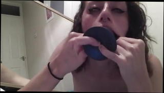 Video 1105734801: dildo facefuck, girl deep throats dildo, dildo masturbation deep throat, sloppy deep throat facefuck, dildo masterbation, straight dildo, headed dildo