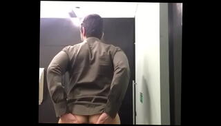 Video 1606908565: muscle ass solo, solo strip, big dick solo, big cock solo, latino solo, bathroom solo, tie solo, public solo, married daddy