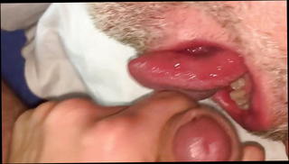 Watch the video about Daddy is a greedy cum eater