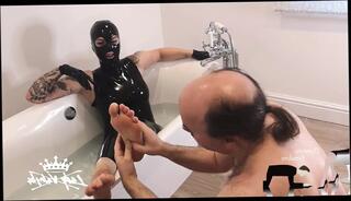 Video 1596797711: feet slave foot worship, foot fetish feet worship, foot worship massage, femdom feet worship, latex foot fetish, cfnm fetish femdom, cfnm femdom ladies, feet worship first time, foot worshipping sub, latex catsuit, perfect feet worship, beautiful feet worship, feet worship love, foot worship hd, worshiping straight, bath feet, bathtub feet