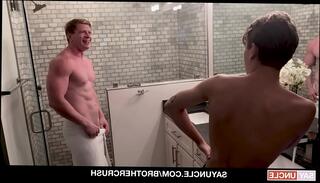 Video 1050996455: bareback twink gay sex, stepdad bareback, rides stepbros big cock, hunk stepbro, gay twink older