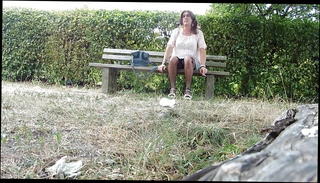 Video 757619301: shemale tranny, shemale park, mature tranny, wanking