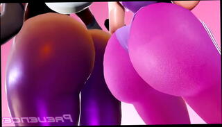 Video 1451495325: lesbian twerking, anime lesbians, butt expansion, inflatable butt