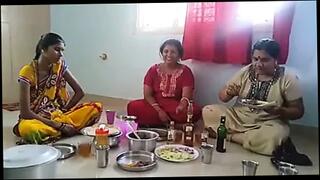 Video 336647401: aunty party, indian aunty, drinking straight