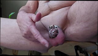 Video 1625901435: tiny cock cage, tiny little cage, bdsm cage, bondage cage, bdsm bondage sub, tiny naked, bdsm instruction, old man bondage, tiny shaved, older man cock, naked talking