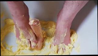 Watch the video about Fun with butter and dildo