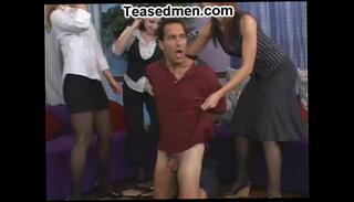 Video 12447185: cfnm femdoms humiliate, strapon cfnm, cfnm bondage, bdsm cfnm, dildo humiliation, face sitting strapon, girl trample, man girl