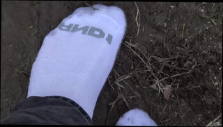 Video 944036245: dirty socks feet, gay feet, feet outside, public feet, gay mud