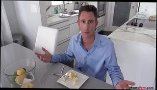 Watch the video about StepMom blows stepson infront of stepdaddy!