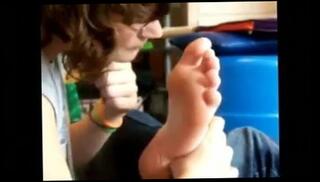 Video 91093101: foot fetish feet worship, feet self foot worship, girl self foot worship, worshiping straight
