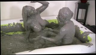 Video 923277004: big boobs lesbian, big tits lesbian, lesbian mud