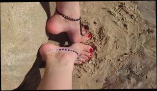 Video 122279801: foot fetish feet, feet straight, highness feet, beach feet, beautiful feet