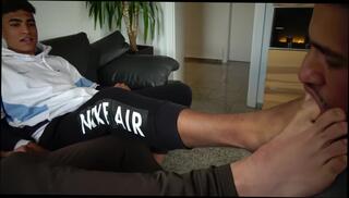 Video 1579613774: bdsm threesome, bdsm fetish, foot faggot, foot master, gay bdsm, one foot, two foot, hd bdsm