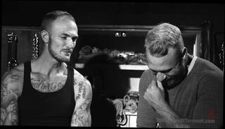 Video 1666611641: christian wilde, bdsm gay bondage, bondage torment, bondage clamps, gay bondage handjob, underwear strip, underwear hunk, underwear cumshot, white underwear, rope, slapping, bondage hd, muscular gay hunk, bearded muscular hunk, reed gay