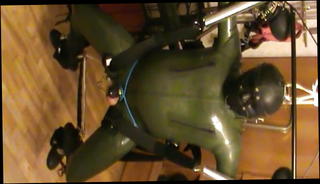 Video 1557635801: latex bondage slave, bondage slave domination, master dominate slave, gay domination slave, bondage slave training, latex couple, slaves big cock, bondage swing, hungarian couple