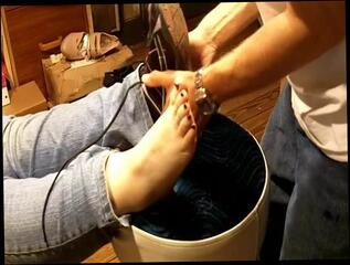 Video 324236701: bbw foot fetish, mature foot fetish, toe curling cum, straight foot, takes foot, toes tongue, sweet toes, feet