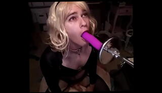 Video 1190919085: dildo fucking machine, shemale dildo machine, fucking machine deep throat, deep throat dildo blowjob, dildos oral