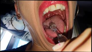 Video 974448003: fetish gagging, solo gagging, throat gag spit, amateur solo female, mouth tongue fetish, long tongue fetish, mouth lips fetish, exam fetish