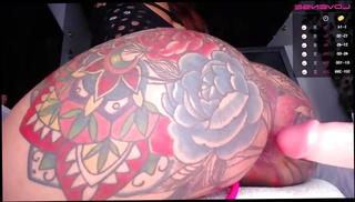 Video 1567160831: straight cam, tattooed cam, big ass tattooed, cam huge