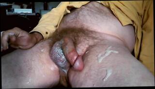 Video 370091301: gay amateur porn masturbation, daddy gay bear cum, thighs cum, licking