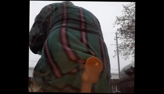 Video 935107825: gay dildo, dildo outside