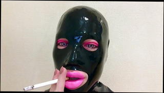 Video 1502914901: latex crossdresser, amateur crossdresser, gay crossdresser, crossdresser smoking, latex hd