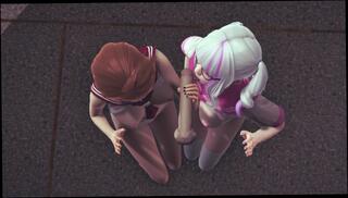 Video 1582589473: amateur ffm threesome, anime schoolgirl, cartoon schoolgirl, ffm handjob cumshot, ffm 3some, amateur redhead threesome, two schoolgirls, red head threesome, animation 60fps, school threesome