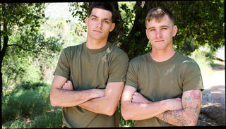 Video 1096082004: gay bareback hunk, bareback sex gay, military hunk bareback, gagging, thick hard cock, cock takes mouthful