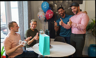 Video 1580152254: swapping orgy, twinks swap, guys swap, double, gay sex, muscular boy, daddy