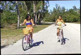 Video 56384804: bike boys, girl rides, beach ride, honey rides, ball honey, boy park