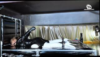 Video 1596633251: domination femdom humiliation, latex femdom bondage, bondage domination bdsm, femdom fetish humiliation, latex fetish anal, piss humiliation, latex catsuit, piss straight, piss fuck, high heels pissing, bed bound, czech piss, pissing hd