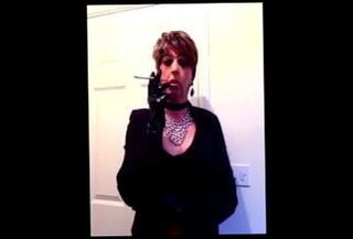Video 116122601: gay crossdresser, amateur crossdresser, crossdresser smoking, man crossdresser
