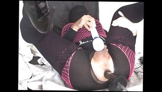 Video 1221031801: shemale fucking machine, nylon fuck