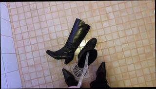 Video 312261301: wife pissing, gay man pissing, leather piss, piss boots, pissing hd